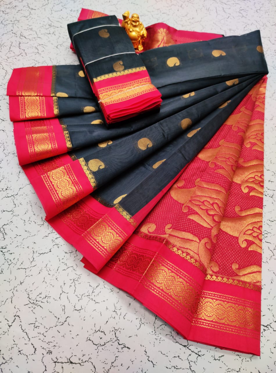 Kuppadam Korvai Cotton Saree