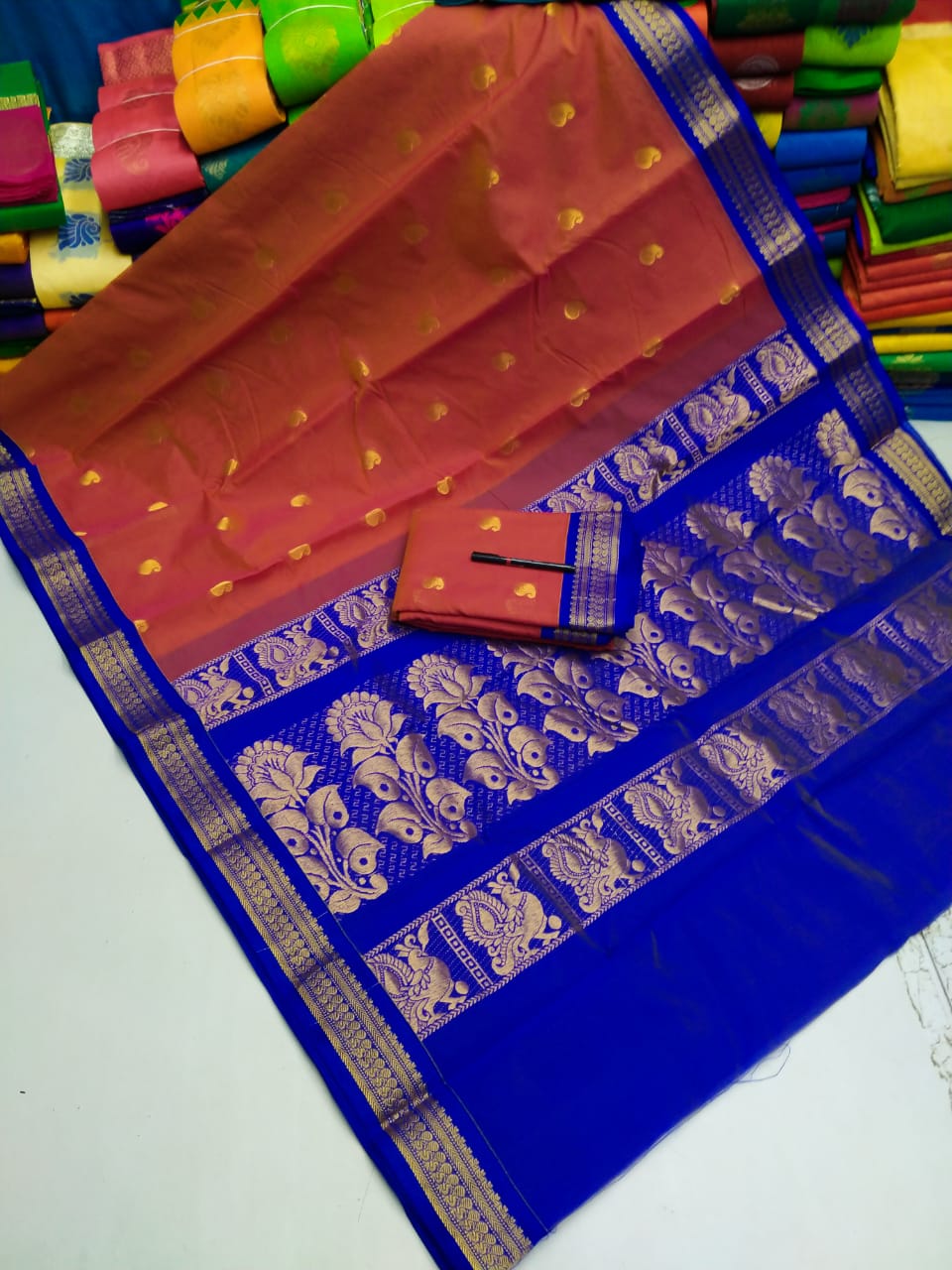 Kuppadam korvai Cotton Saree