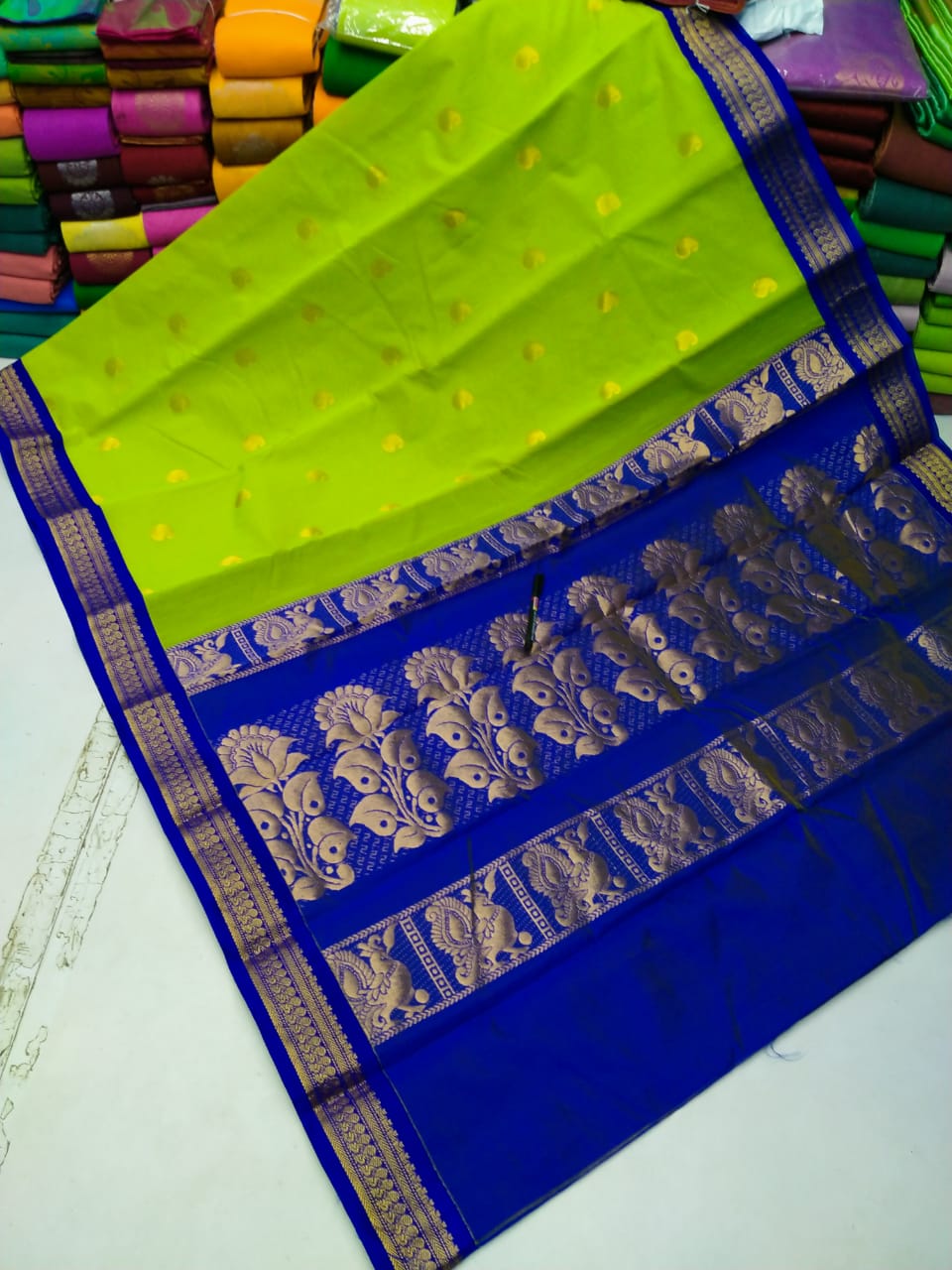 Kuppadam korvai Cotton Saree