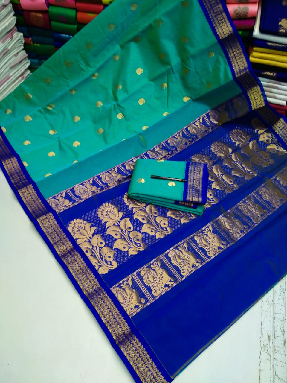 Kuppadam korvai Cotton Saree