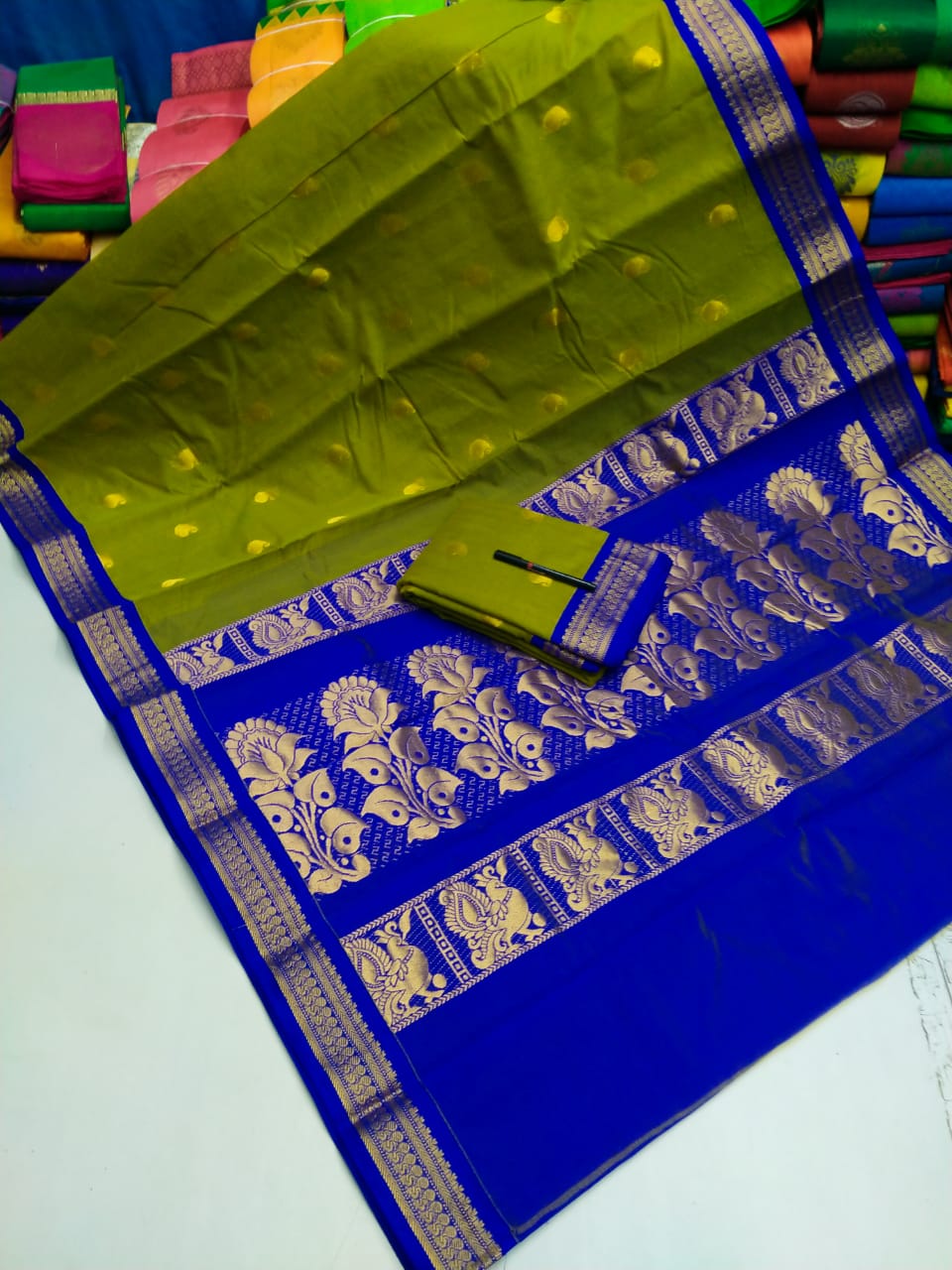 Kuppadam korvai Cotton Saree