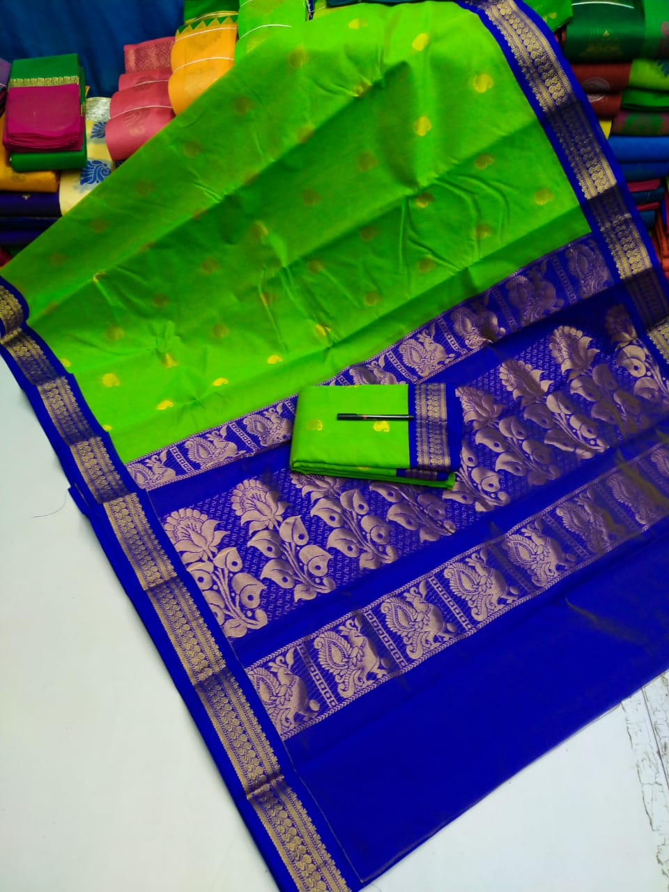 Kuppadam korvai Cotton Saree