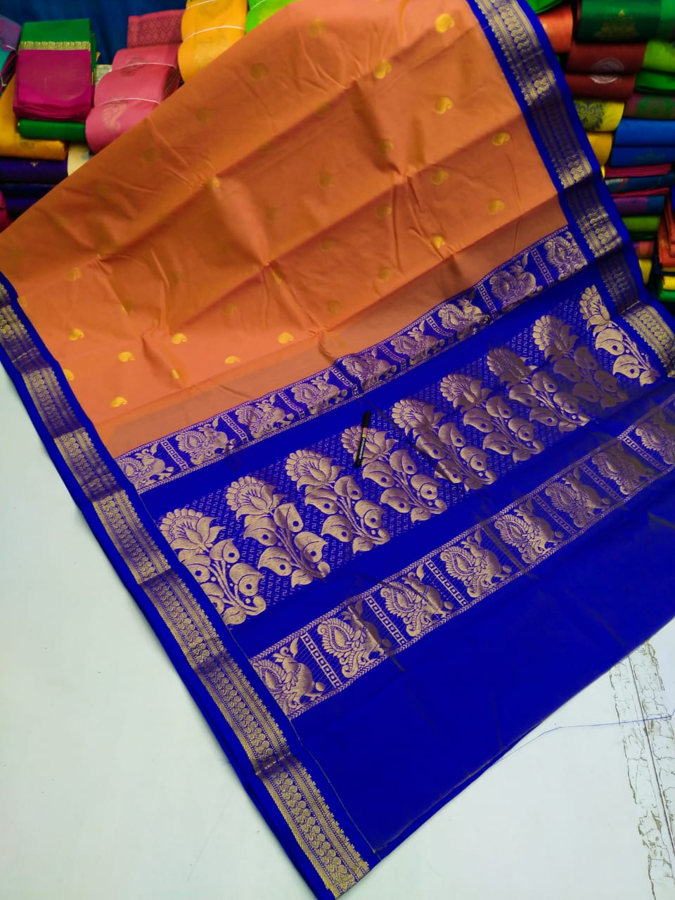 Kuppadam korvai Cotton Saree