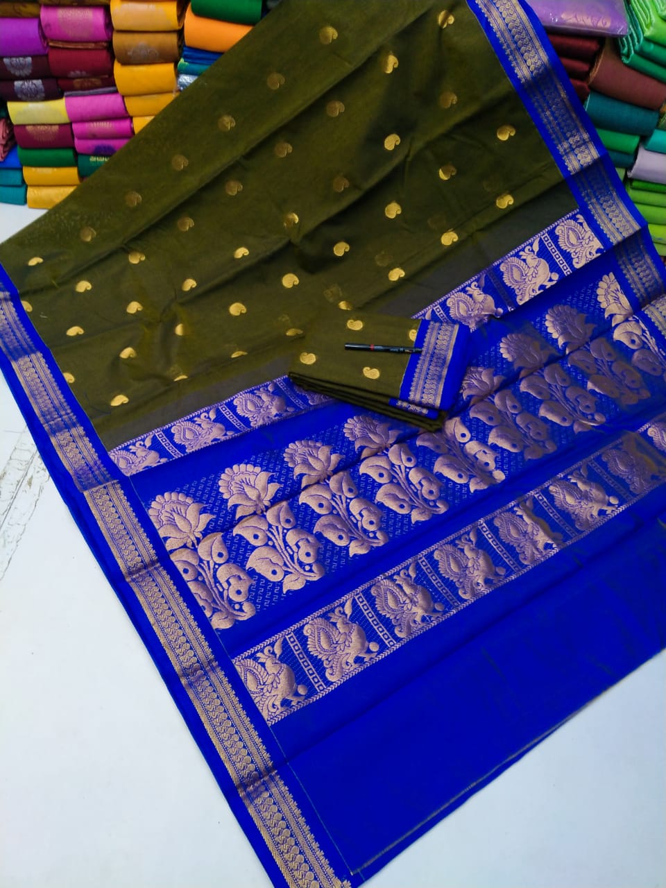 Kuppadam korvai Cotton Saree