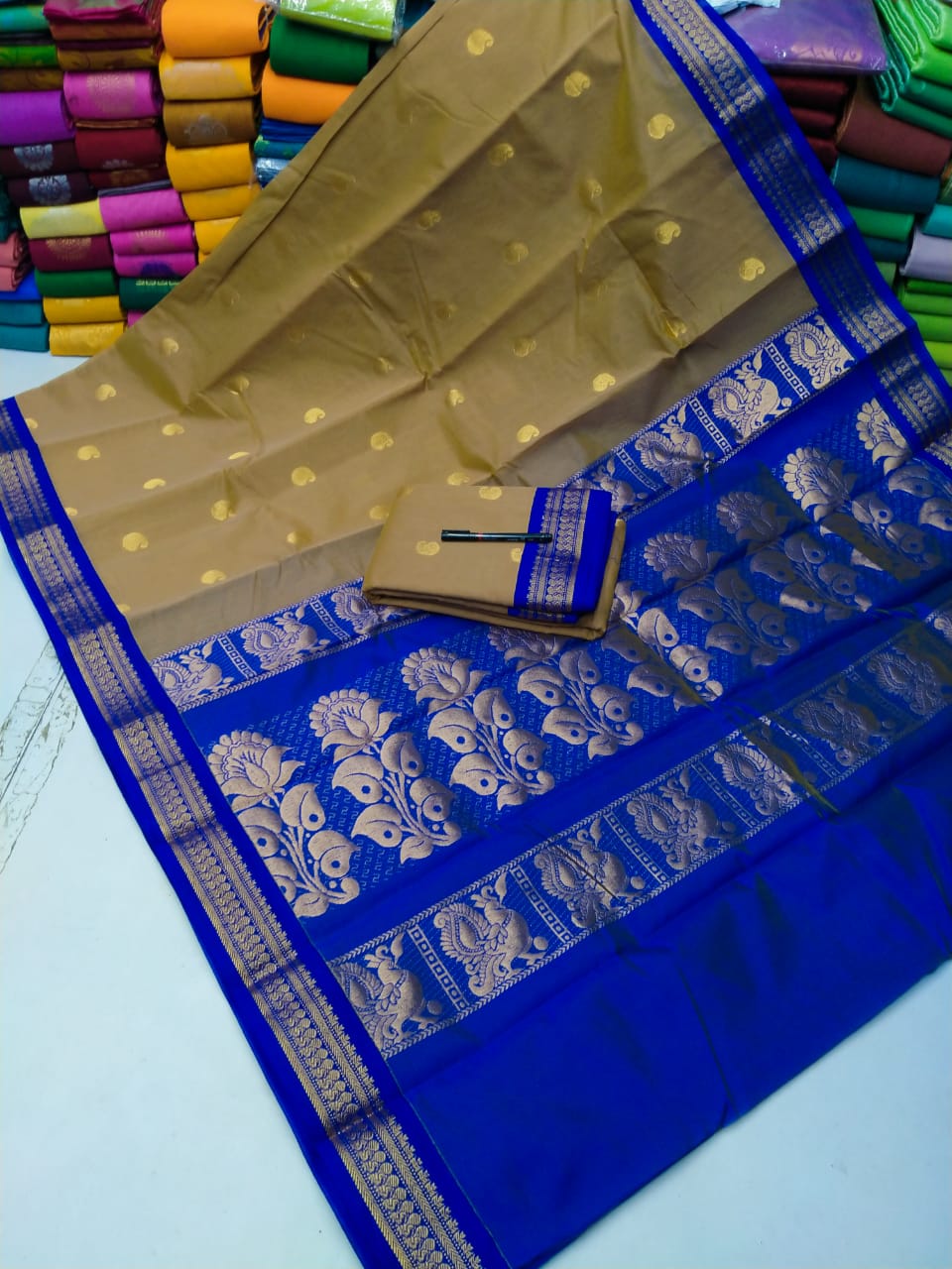 Kuppadam korvai Cotton Saree